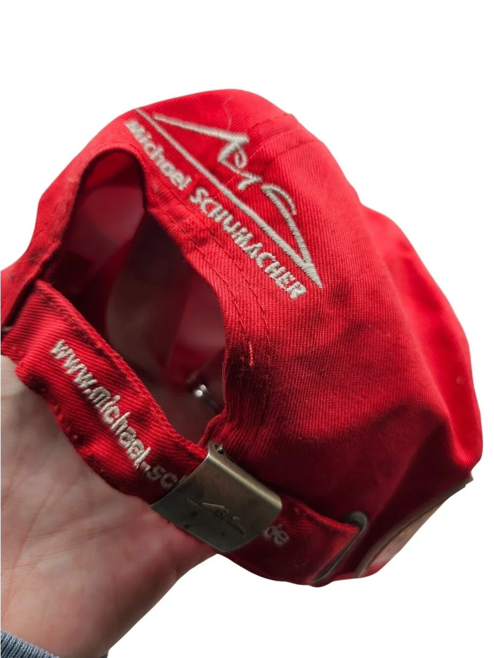 Vintage Ferrari Dekra Red Racing Team Cap Michael Schumacher Formula 1 Hat